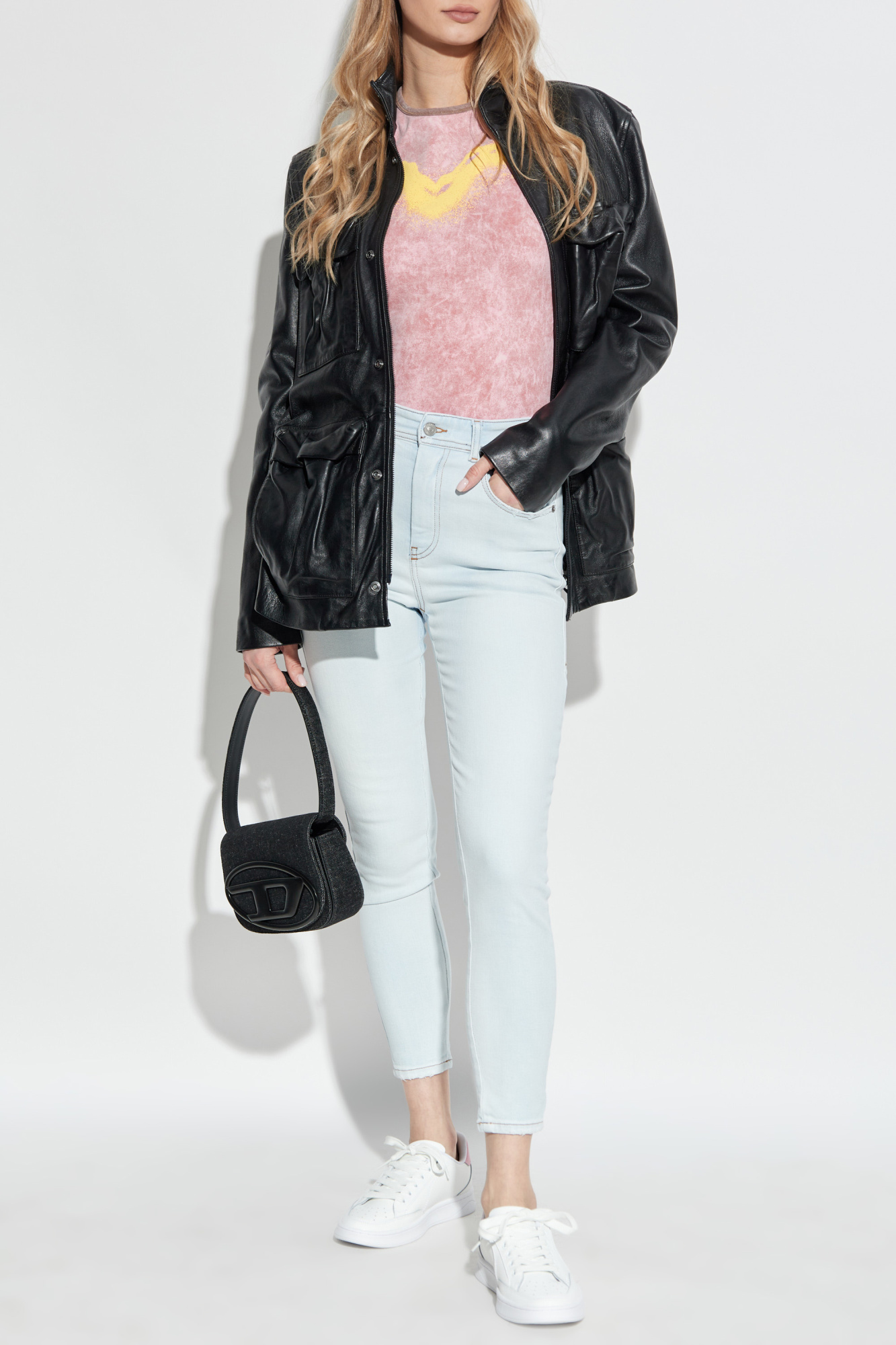 パンツ DIESEL A03597 1984 SLANDY-HIGH 25 Women's Skinny Jeans | Medium blue | Diesel 1984 Slandy-High